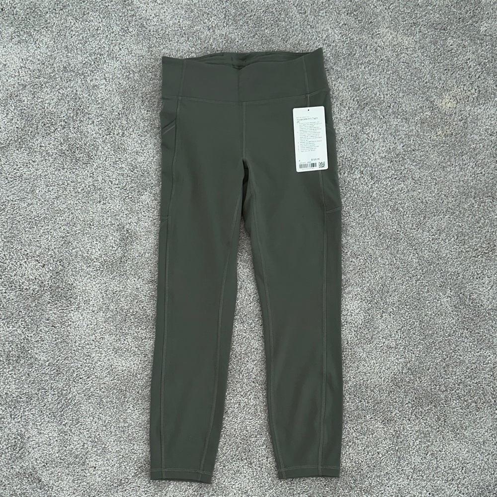 Lululemon Invigorate  Dark Green Leggings